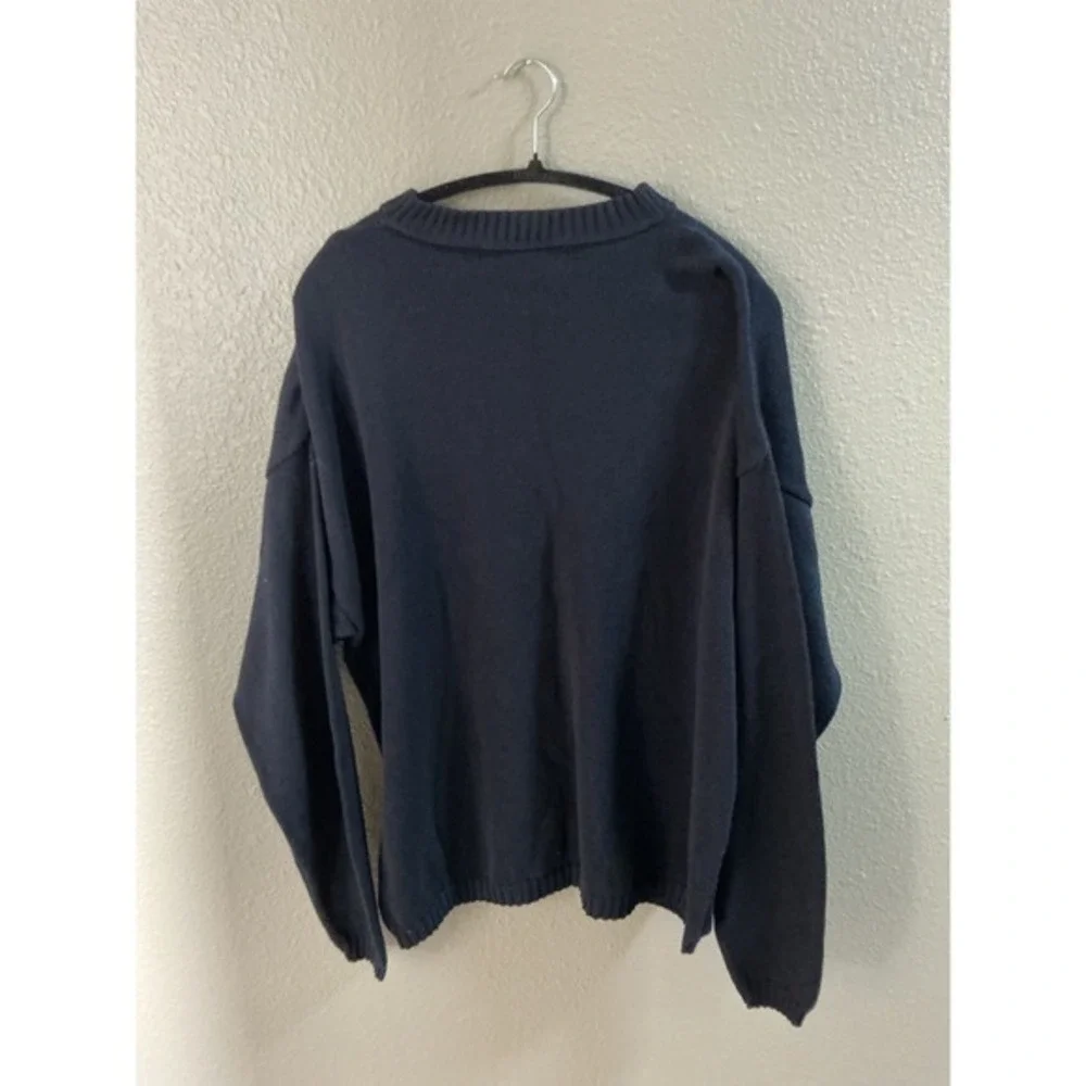 American Portrait Princess Cruises Navy Blue Cotton Knit Sweater Mens XL USA - Picture 2 of 4